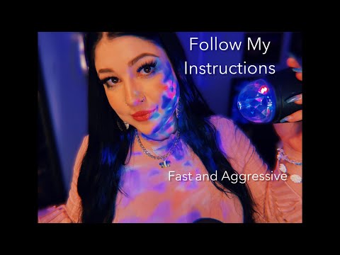 ASMR | Follow my Instructions for Sleep (Fast and Aggressive)