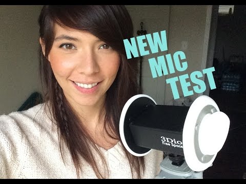 ASMR 3Dio Free Space Mic Test! *Whispers, Crinkles, and Ear Brushing*