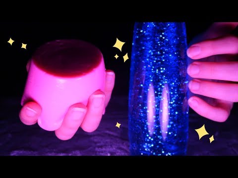 ASMR DARK TAPPING FOR TINGLES! ✨ Fast & Slow Tapping Sounds, Lava Lamp, Jelly, Glass, No Talking