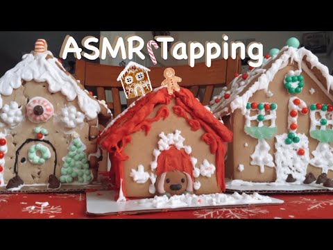 ASMR Tapping On Gingerbread Houses!