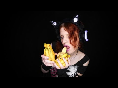 ASMR | Small Banana Sucking And Licking (No Talking) | Eating Sounds