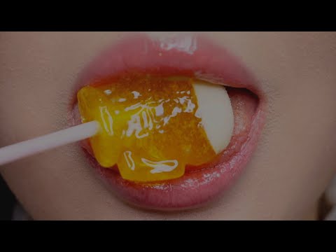 [ASMR] Lollipop Up Close Eating, Mouth Sounds 막대사탕 이팅사운드, 입소리