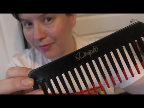 Comb #ASMR  - Whispering * Combing Camera * Tapping - Relaxing & Tingly -