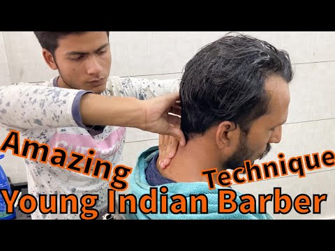 Young Indian Barber Head Massage and Neck Cracking| ASMRYOGi Ep-12