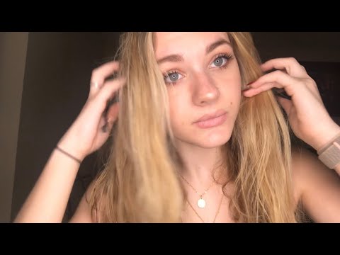 ASMR- EXTREMELY CLOSE UP- Doing my makeup/ tingly whisper/ mouth sounds