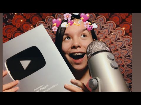 ASMR unboxing my 100k youtube play button🤩🥺💗