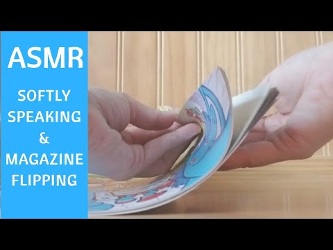 😪 ASMR Quietly Rambling with Magazine Flipping, Finger Tapping, & Tissue Paper Crinkling 😪