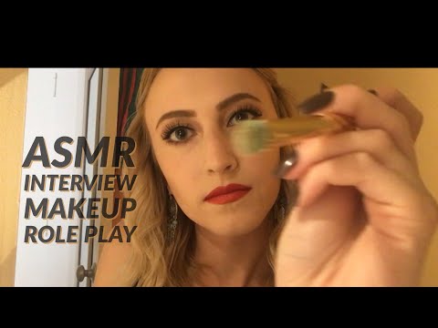 [ASMR] Roleplay - Let Me Do Your Interview Makeup (whispered)