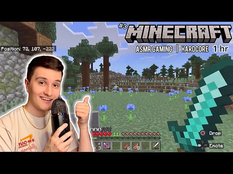 ASMR Gaming | Playing Minecraft  (w/ controller & typing sounds) 1 Hour