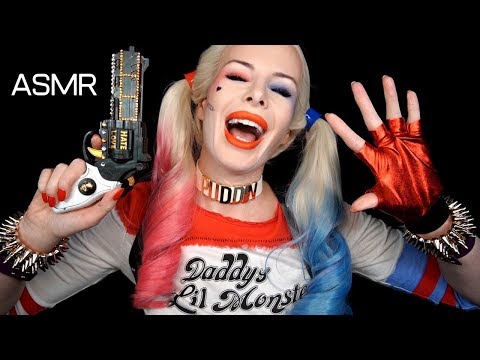 ASMR ❤️ Harley Quinn Role Play 😈 EAR LICKING 👅💦💦 Triggers 👏 Sennheiser MKH416 🎤 3dio PRO 🎤