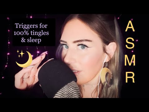 ASMR✨Tapping, scratching, personal attention, mouth sounds, inaudible whispering, mic brushing, etc!