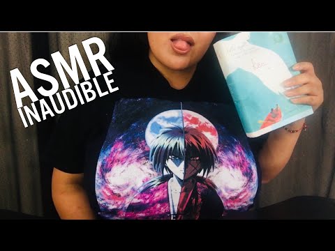 1 HOUR INAUDIBLE WHISPERING - Reading A Book - ASMR