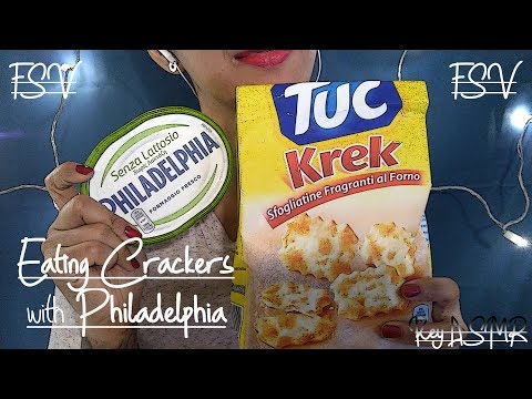 FSV - Eating Crackers with Philadelphia || ASMR by KeY ||