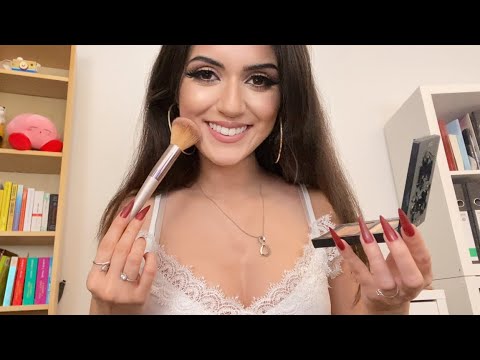 ASMR Doing My Makeup✨ night out look 😍 whispering & tapping