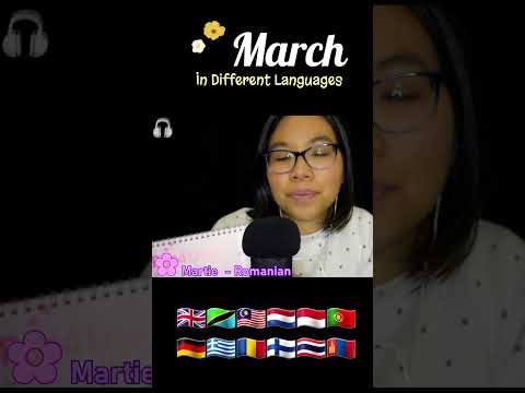 ASMR HOW TO SAY MARCH IN DIFFERENT LANGUAGES #asmrshorts #asmrlanguages #asmrtapping 🌷
