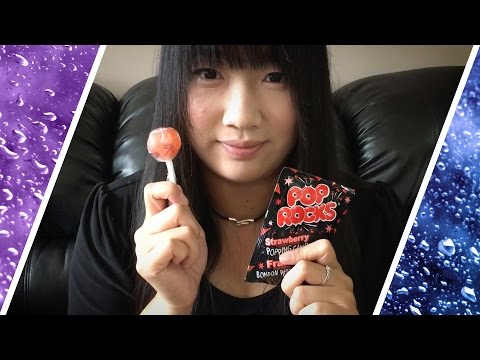 ASMR Crackling Lollipop ~ Ear to Ear No Talking Candy Eating Mouth Sounds