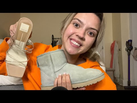 ASMR| Tapping and Scratching on my Shoe Collection!