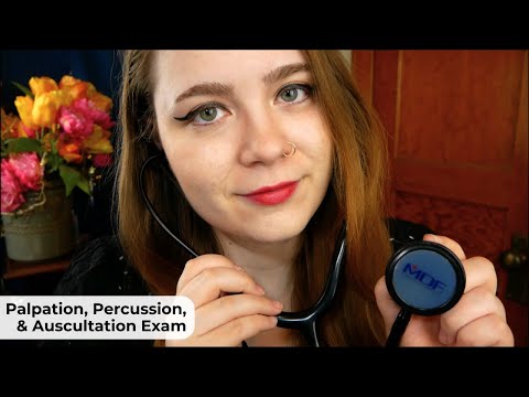 Extra Slow Palpation, Percussion, & Auscultation Exam (with Sticky Stethoscope) 🩺 ASMR Medical RP