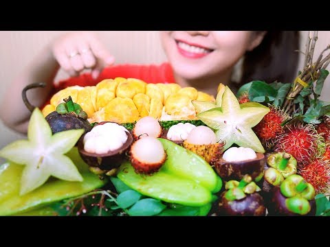 ASMR Exotic Fruit Platter (CRUNCHY EATING SOUNDS) No Talking | LINH-ASMR