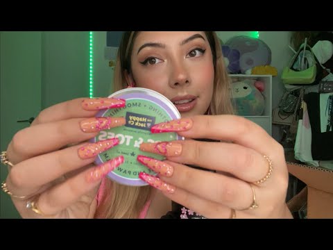 ASMR random triggers 💗 ~shopping haul, tapping, scratching, rambles~ | Whispered