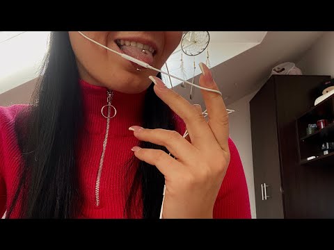 ASMR - Tongue Piercing Clicking | Mouth Sounds | Visual Triggers for Sleep amd Relaxation 😴