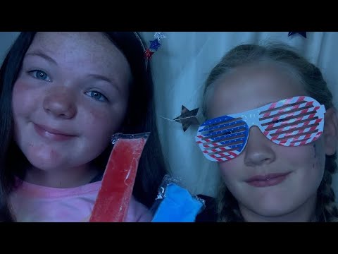 ASMR | Eating Popsicles and Rambling for the Fourth of July! ❤️🤍💙🇺🇸
