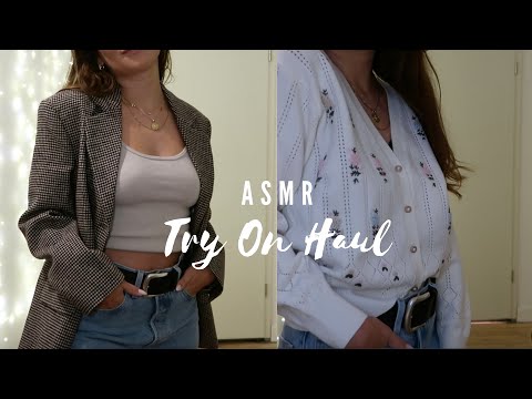 ASMR deutsch | Ein entspannter Try On Haul 😴 (Simple Retro) Fabricscratching Fabricsounds Relax