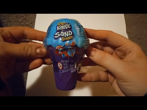 ASMR-Playing with Kinetic Sand- Rambling about Mental Health, Christmas, etc- Whispers & Gum Chewing
