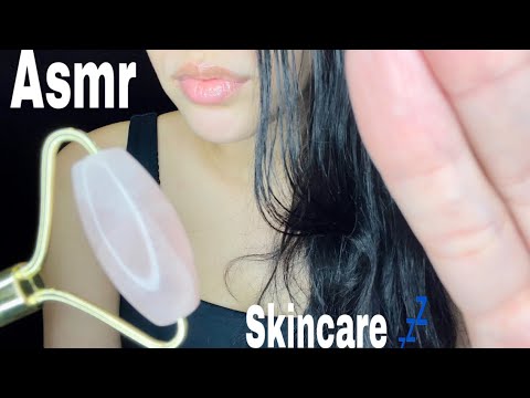 Asmr Role Play |  Doing Your Skincare + Chewing Gum | Whispering