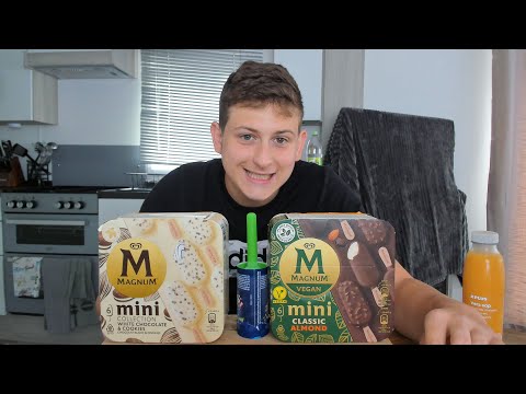 ASMR Eating ice Cream!*Magnum & Smarties*Eating Sounds*| Lovely ASMR s
