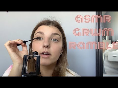 ASMR || get ready with me- whisper ramble & tapping