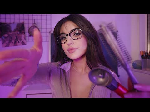 Girl Gives You A *Night Time* Head, Face & NECK Massage For ADHD👁️👄👁️ Personal Attention ASMR
