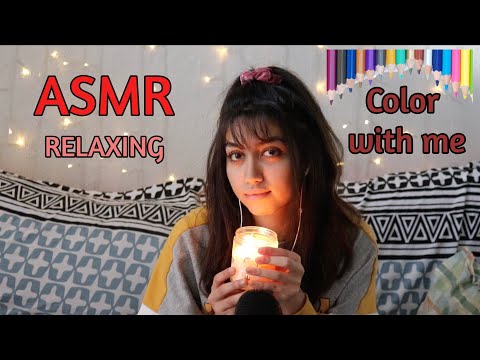 #asmr ASMR Color with Me | close whispers, scratching, + more | INTENSE TRIGGERS