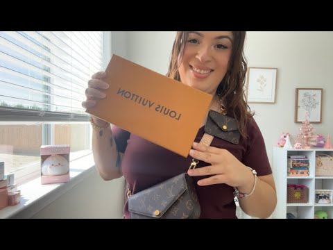 ASMR| Luxury Unboxing of a LV purse 🤎- whispering