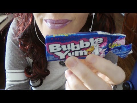 ASMR Juicy Gum Chewing Storytime - My Insomnia.  Whispered Ramble