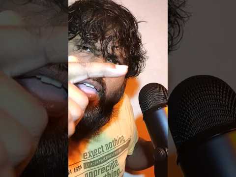 ASMR Mouth Sounds Spit Painting #shorts