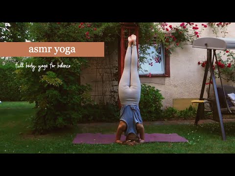 asmr yoga 🧘🏼‍♀️ praktyka całego ciała / poczuj się lepiej ✨ balance & strength (whisper/soft spoken)