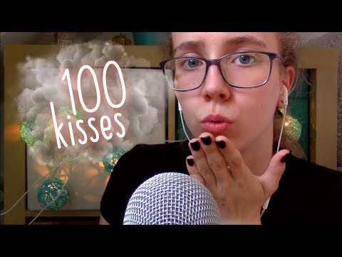 ASMR|| 100 kisses to make you fall asleep 😘💤