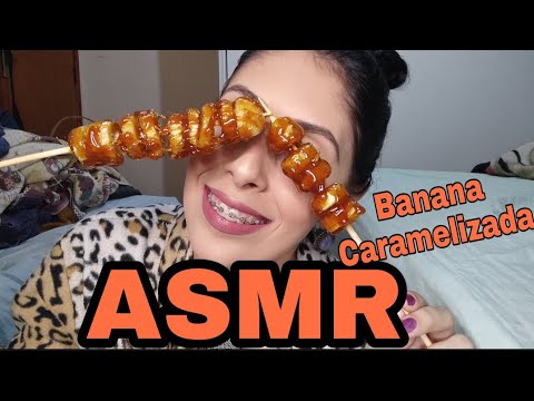 ASMR (CARAMELIZED BANANA) Banana Caramelizada  #asmr #sounds