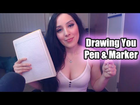 ASMR Drawing You(Pen & Marker Sounds)