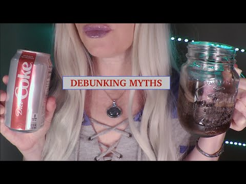 ASMR Gum Chewing DEBUNKING MYTHS & Drinking Coca Cola | Tingly Whisper