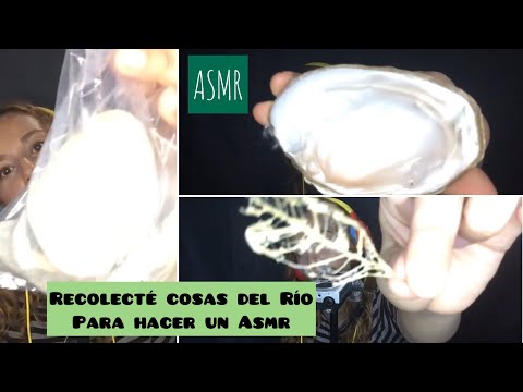 Asmr sonidos ultra cosquillosos (susurros) con cositas del rio 🌊