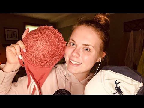 ASMR! Whats in my travel bag! *Tapping, Scratching, fabric sounds*