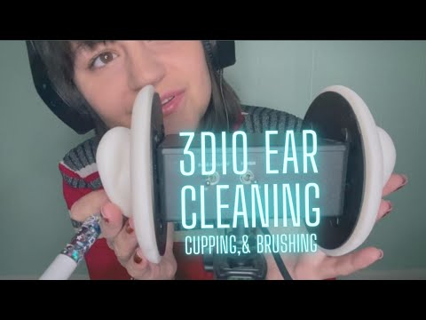 3Dio Ear Cleaning, Ear Cupping and Brushing, Close Whispers