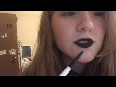 ASMR 90s goth girl does your makeup 💄