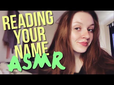 Reading YOUR name (subscriber names video with 200+ names) - ASMR