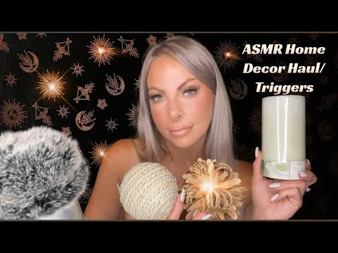 ASMR - New Relaxing Triggers | Whispered Home Decor Haul | Over Explaining | Soft Tapping | Tracing