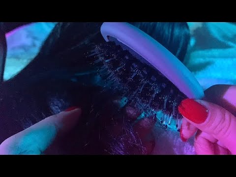 ASMR Playing With Your Hair until You SLEEP (chit chat, hair brushing, scalp scratch)