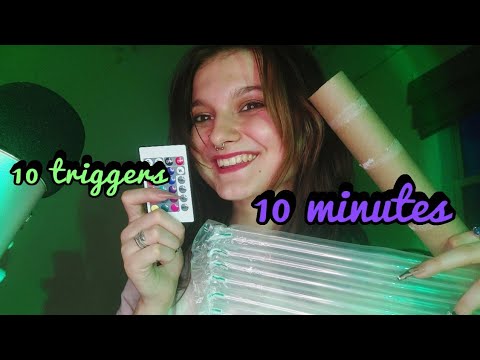 ASMR 10 Triggers in 10 Minutes!🫶🏻