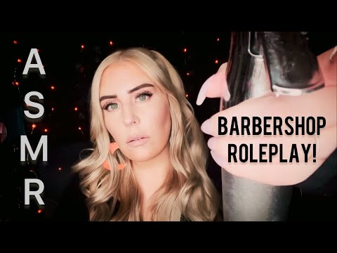ASMR 💈 Barbershop roleplay (hair combing, cutting, shaving & oil scalp massage for major tingles)💈